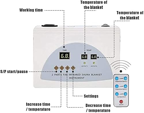 Oxford Sauna Heating Blanket Sauna Infrared (FIR) for Home Spa with Remote Control - QUORE