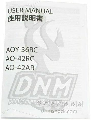 DNM AOY-36RC Mountain Bike Air Rear Shock met Lockout 165 x 35 mm 4-systeem, goud, ST1475-T