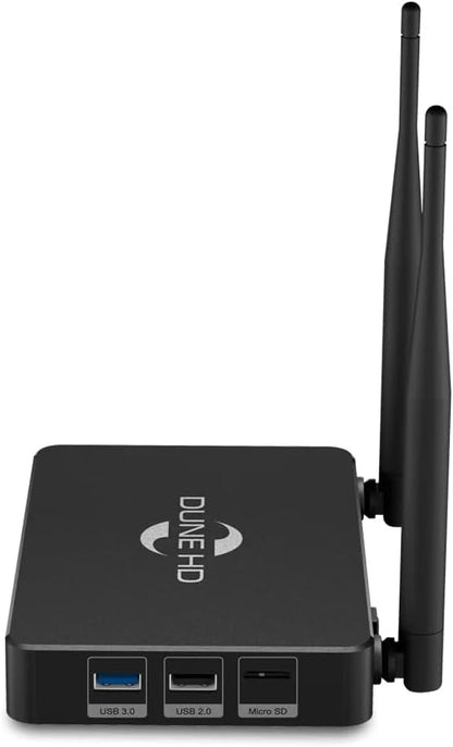 Dune HD Pro Vision 4K | Media Player | Android Box | D Vision | Atmo | HD-Audio | HDMI 2.1 | BT 5 | WiFi | 1Gbit | USB 3.0 | 4GB / 64GB | Optical S/PDIF | 4Kp60 | 1080p