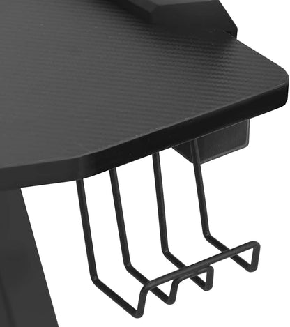 LED Gaming Bureau – Gamer Bureau – RGB Bureau – Gaming Desk – Computerbureau – 110x60x75 cm – Ergonomisch Ontwerp – RGB LED Verlichting