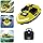 49 x 26.5 x 28.2 cm, Feeder Boat, Baitboat, Fishing Bait, Boat, RC Carp Fishing, Fish Finder, Wireless, Night Fishing, Fishing Bait, Bait Boat with Remote Control, GPS, Fishing, Bait, 500 m (Yellow) - QUORE