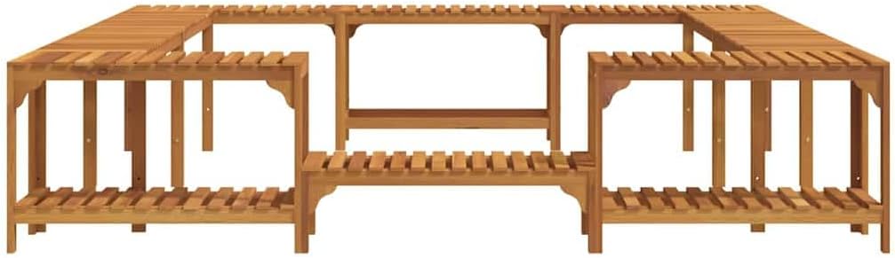 vidaXL Hot Tub Environment Brown 250 x 250 cm - QUORE