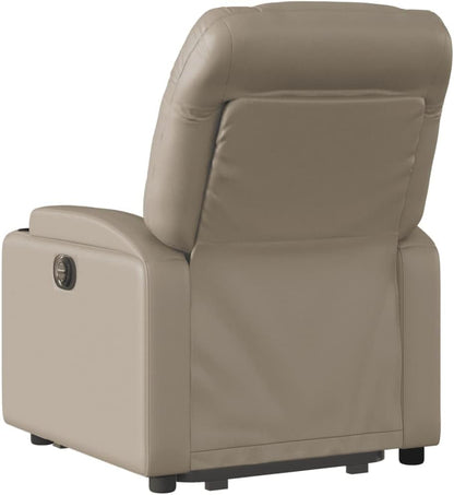 Cappuccino 3204664 fauteuil, met rugleuning en rugleuning, van kunstleer, meubelstuk voor woonkamer, fauteuil, relaxstoel, stoel voor slaapkamer - QUORE