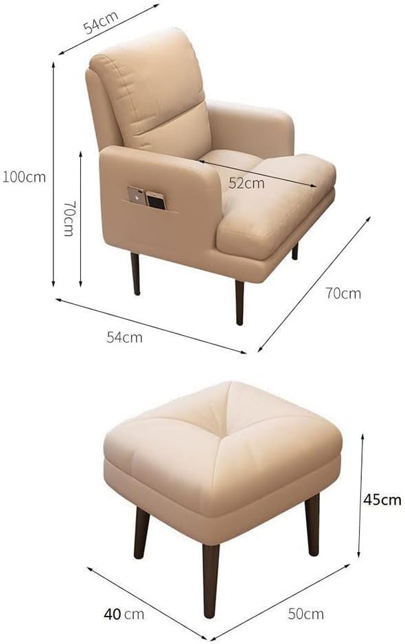 Armchair Chair,Small Sofa Balcony Folding Chair Armchair Chair Office Chair Household Bedroom Single Sofa Backrest Recliner Convenient Comfortable Computer Chair