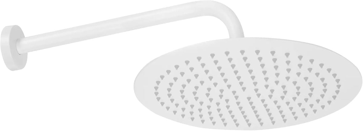 Inbouw Douche- En Badkraansysteem – Regendouche – Douche Set – Badkraan – Handdouche – 25x25 cm Regendouche – Wit Met Messing