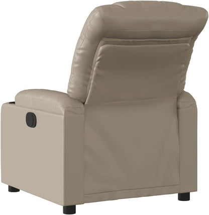 Relaxstoel – Elektrische Relaxfauteuil – Tv-Stoel – Ligstoel – Elektrische Fauteuil – Kunstleer – 135 Graden Kantelfunctie – Stevig Hout- en Metalen Frame