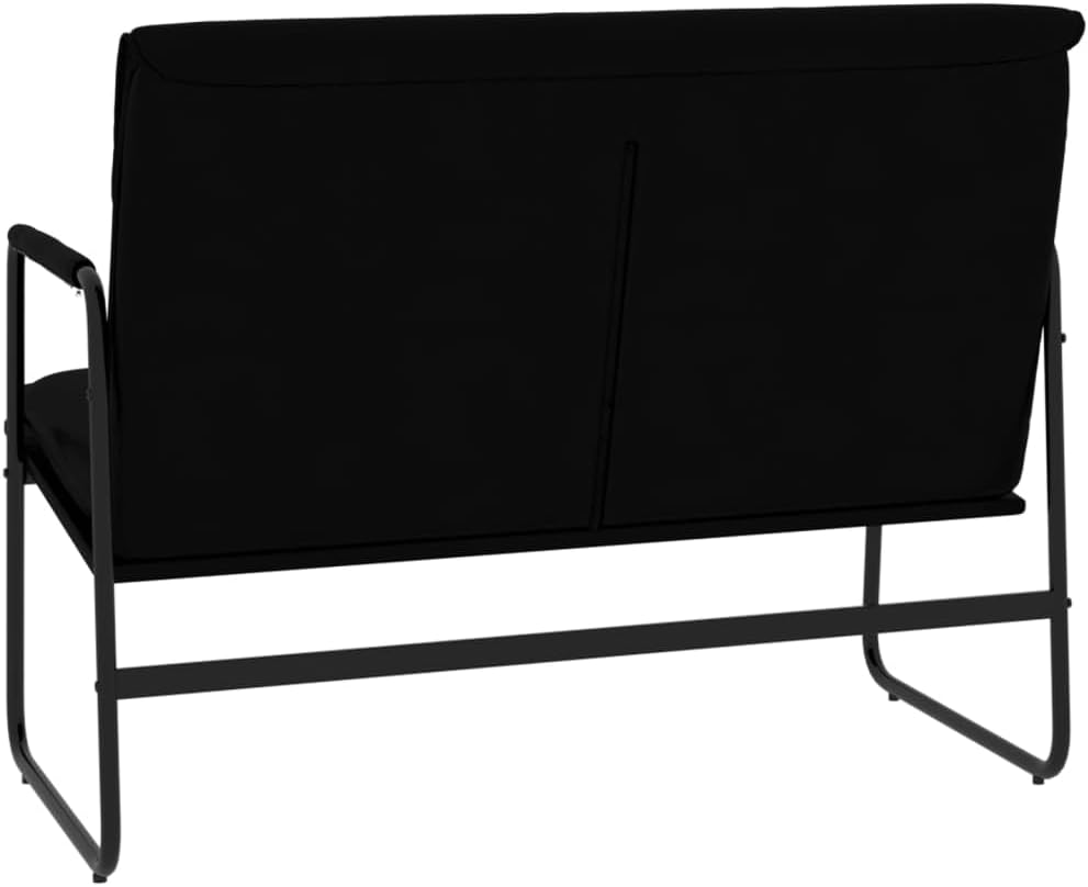 vidaXL Bankje 100x64x80 cm kunstleer zwart, bank, zitbank, halbankje, zitbankje, halbank, eetbank, eetbankje, loungebank, loungebankje, tweezitsbankje