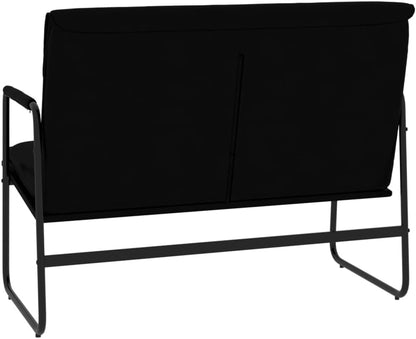 vidaXL Bankje 100x64x80 cm kunstleer zwart, bank, zitbank, halbankje, zitbankje, halbank, eetbank, eetbankje, loungebank, loungebankje, tweezitsbankje