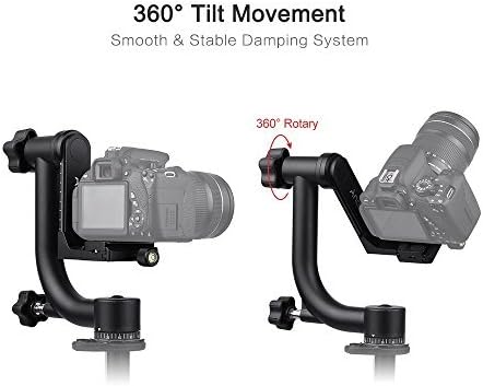 Andoer Zwaar Duty Gimbal Hoofd Statief Met Arca Swiss Quick Release Plaat Aluminium Statief Hoofd Dslr Max. Belasting 30lbs/13.6Kg