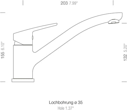 Schock DAJA 522000GNE gootsteen, zwart