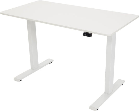 Brixy Zit Sta Bureau - Elektrisch Verstelbaar In Hoogte - 140 x 60 CM - Wit