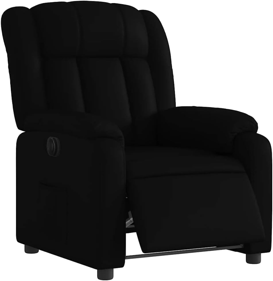 Elektrisch Verstelbare Fauteuil – Relaxfauteuil – Tv Fauteuil – Sta Op Stoel – Lounge Stoel – Kunstleer Zwart – Elektrische Verstelling – Comfortabele Vulling