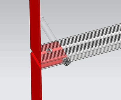 Permanente brandontsnapladder voor een 2-verdiepingen huis 4m | Ladders voor ontsnapping, raam of zolder | Hangladder voor brandnoodgevallen, veiligheid thuis | Externe ladder voor evacuatie