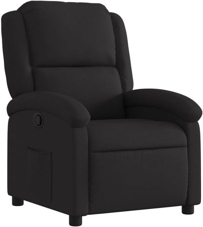 Verstelbare Fauteuil – Relaxstoel – Recliner – Tv Stoel – Lounge Stoel – Zwart – Handmatige Ligfunctie – Comfortabele Stoffering