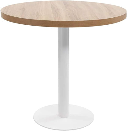 vidaXL Bistro table 80 cm MDF light brown