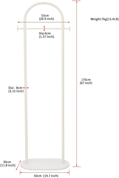 Kapstok, kledingrek van metaal, multifunctioneel kledingrek, vrijstaande kleerhangers, met schoenenrek, woonkamer en slaapkamer (afmetingen: 50 x 33 x 170 cm, kleur: goud)