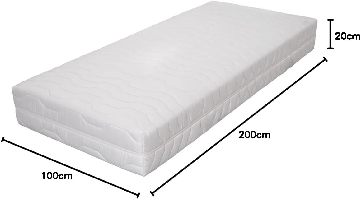 vidaXL Mattress 7 Zone Pocket Spring H3 Foam mattress Mattress Mattresses Bed