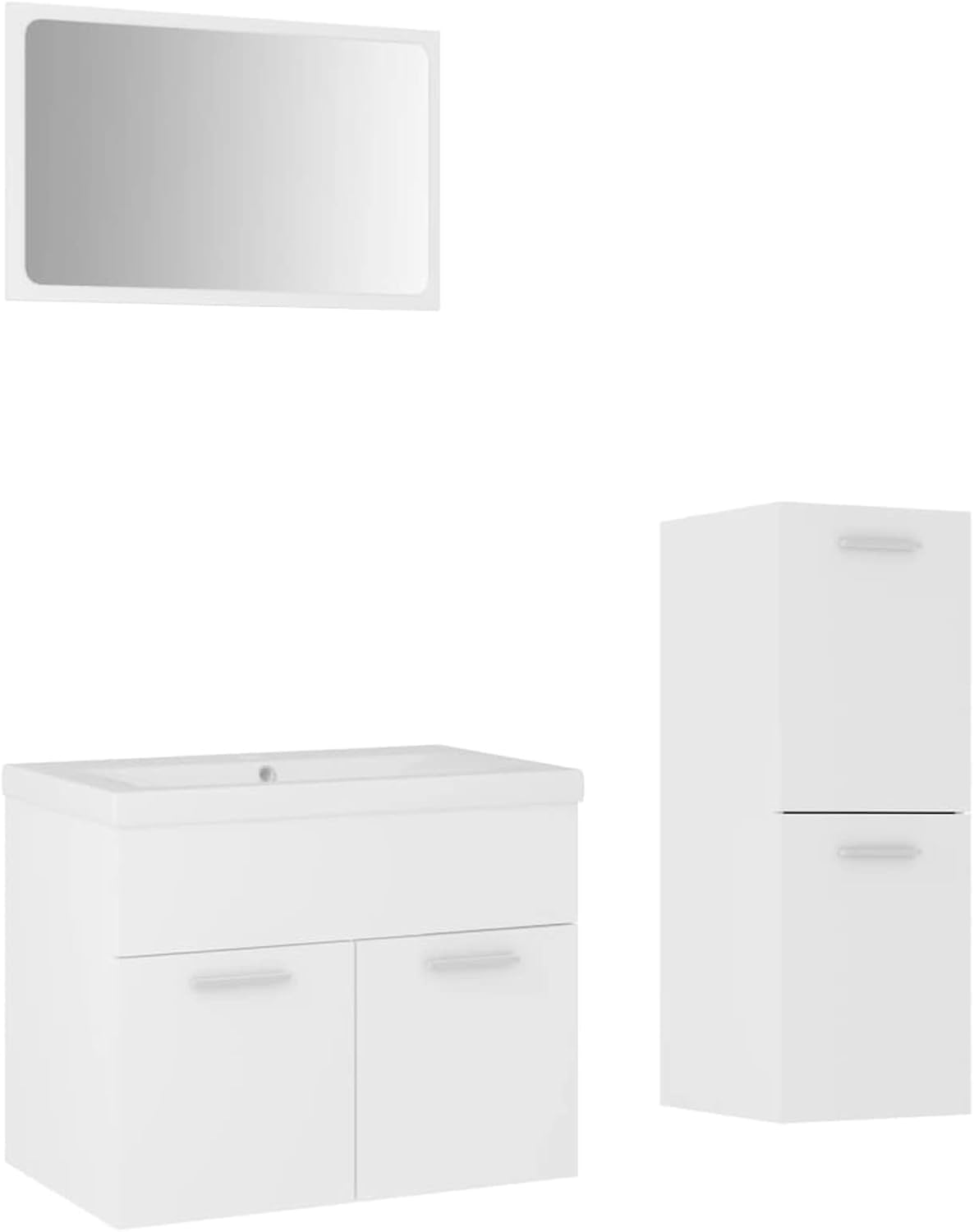 LAPOOH Badkamer Meubelset Wit Engineered Hout,Badkamer Meubels,Badkamer Meubels Set-3071180 - QUORE