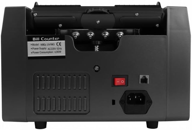 Geldtelmachine – Biljettelmachine – Biljettenteller – Geldteller – Valsgelddetector – 6-Voudige Valsgelddetectie – 900 Biljetten Per Minuut