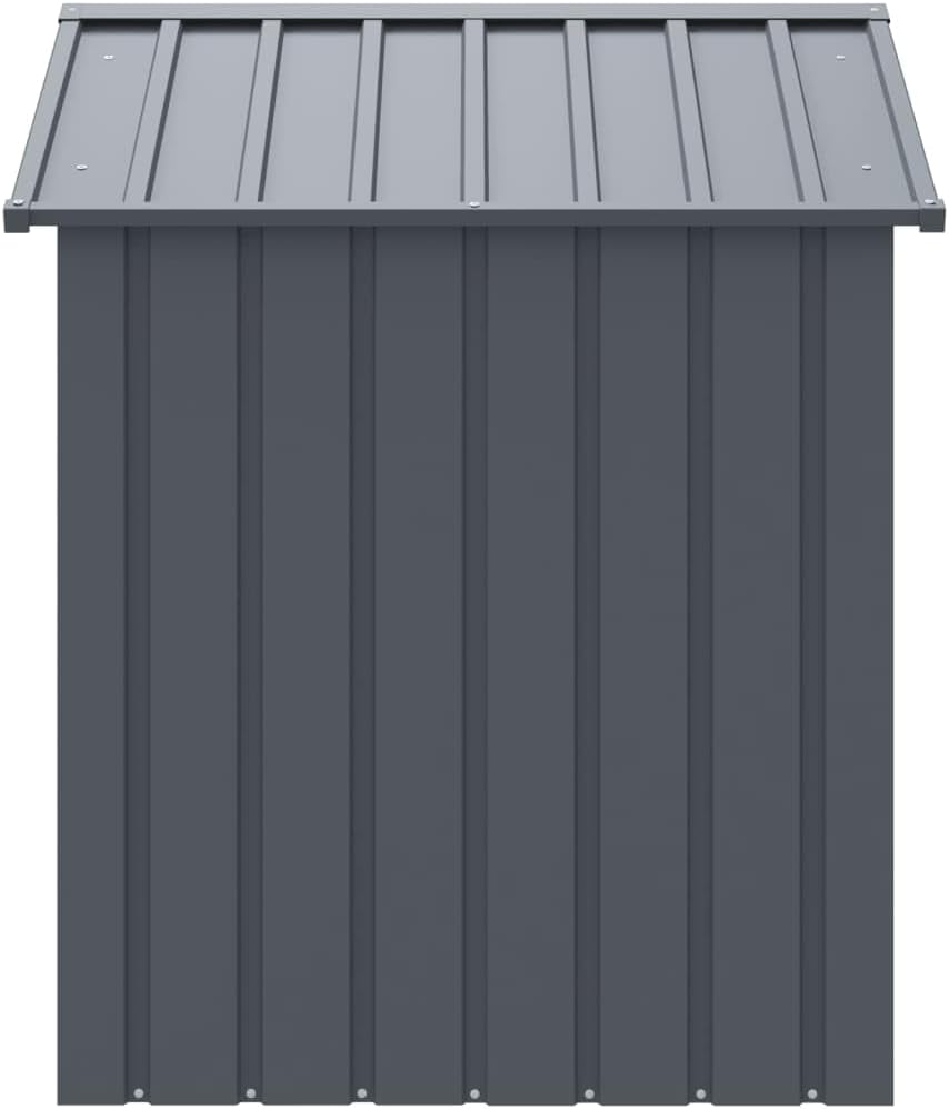 vidaXL Dog house with roof 117x103x123cm galvanized steel