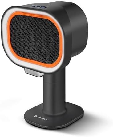 AMZCHEF Mobiele afzuigkap - in hoogte verstelbaar en 40° kantelbaar - Mini draagbare afzuigkap met 4-versnellingsstanden, geruisloos, grootkaliber aluminiumfilter voor appartement/RV, geen installatie