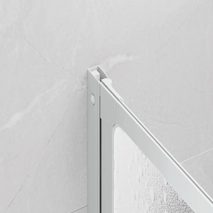 Badwand – Douchewand – Badscherm – Douchewand Vouwen – Inklapbare Badwand – 141 x 132 cm – Aluminium Frame & Rubber Dichting