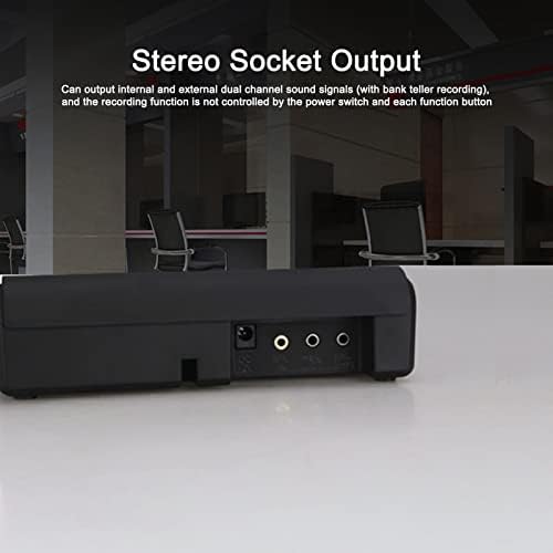 Window Speaker Intercom System, Dual Way Microfoon en Luidspreker, Bank Window Intercom Counter Glazen Raammicrofoon, voor Ticketkantoren, Ziekenhuizen, Ambassade Visa-kantoren, Stationsraam(EU)