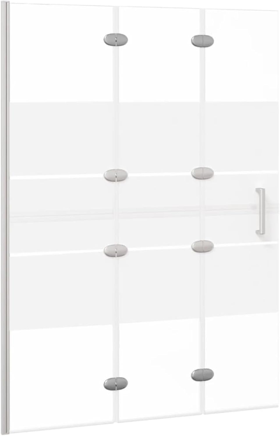 Opvouwbaar Douchepaneel – Inklapbaar Douchewand – Doucheafscheiding – Walk-in Douche – Badkamerpaneel – 100 x 140 cm – ESG Veiligheidsglas & Aluminium Frame