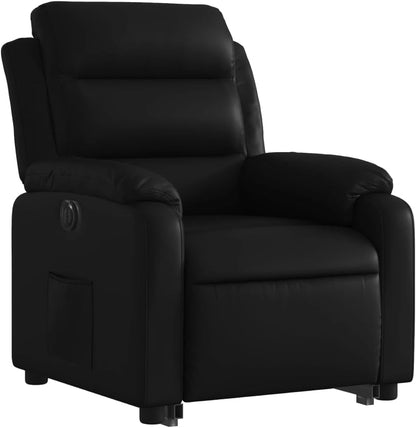 Elektrische Relaxfauteuil – Elektrische Sta Op Stoel – Verstelbare Relaxstoel – Draaifauteuil – Seniorenstoel – Elektrische Liftfunctie – Kunstleren Bekleding