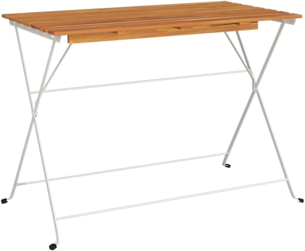Terrasmeubelen, tuinbank, meubelsets, lounge-set, 5-delig, bistroset, inklapbaar, massief hout, acacia en staal - QUORE