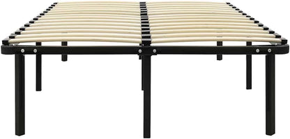 vidaXL Bedframe metaal zwart 160x200 cm