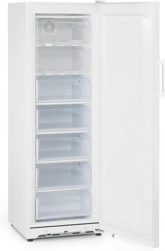 Verticale Vriezer – Diepvriezer – Horecavriezer – Professionele Vriezer – Vrieskast – 255 Liter – 7 Lades – Temperatuuralarm – Energieklasse A