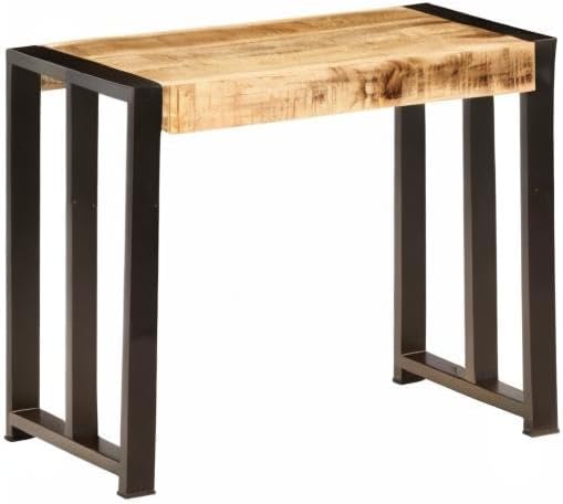 vidaXL Solid Mango Wood Table Set 3-Piece Table Set Side Table Table
