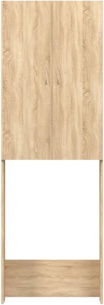 vidaXL Washing Machine Cabinet 64x25.5x190 cm Sonoma Oak Color