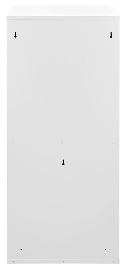 ARREGUI Basic CR401-B2 Recyclingcontainer | Afvalcontainer in Staal | 2 Compartimenten 2x23L (46 L) | Binnenemmers met Hoge Capaciteit | Multifunctionele Recyclebak | Afvalbak voor Keuken of Huis| Wit