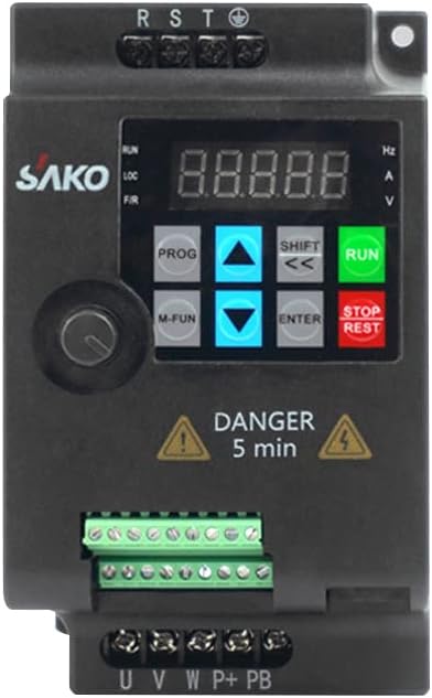 omvormer, VFD-converter, 3-fasen-omvormer, 380 V 2,2 kW motordriver, gebruikt voor de toerentalregeling van de spindelmotor
