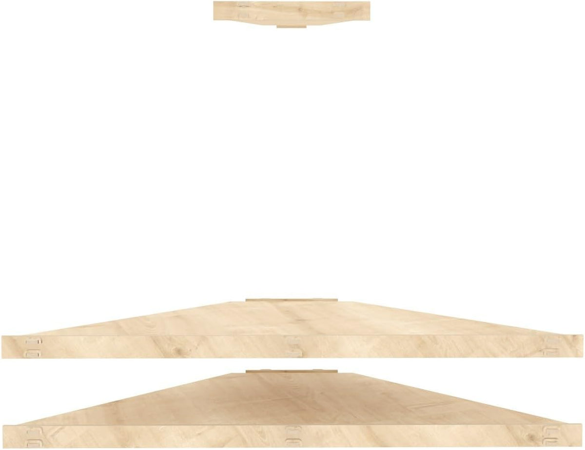 Stijlvol eiken tv-standaard, 120 cm breed, 5 cm hoog, 49 cm diep, 100% melamine gecoat, 8 mm dik, perfect voor moderne woonkamers