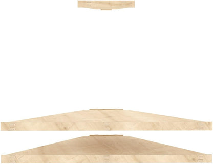 Stijlvol eiken tv-standaard, 120 cm breed, 5 cm hoog, 49 cm diep, 100% melamine gecoat, 8 mm dik, perfect voor moderne woonkamers