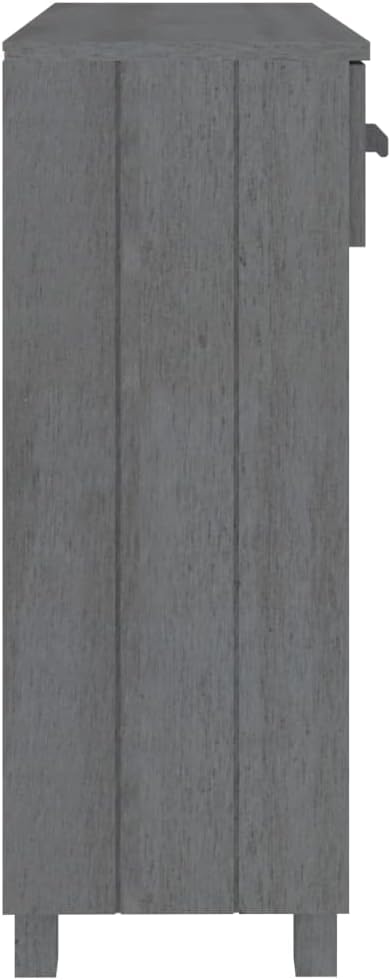 vidaXL Wall table HAMAR 90x35x90 cm solid pine wood dark grey, table, bench table, hallway table, hallway table, side table, accent table