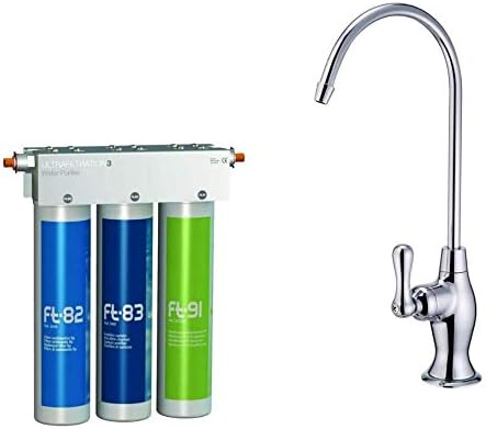 Waterfiltersysteem Voor Thuis – Drinkwaterfilter – Waterfilter – Kraanfilter – Aanrechtfilter – Inclusief Chroomkraan En Aansluitset – 5 Micron Voorfilter En Ultrafiltratie