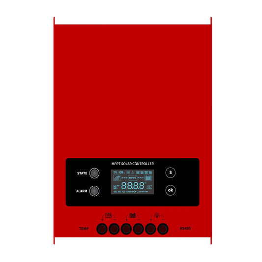 SolaMr MPPT 60A Solar Charge Controller 12V/24V/36V/48V Intelligente Identificatie Buck Solar Charge Controller Zonnepaneel Batterij Regulator met LCD-scherm Temp Sensor RS485 Interface - 60A