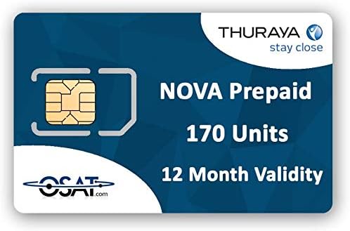 Thuraya Satelliettelefoon NOVA SIM met 170 Eenheden (200 Minuten)