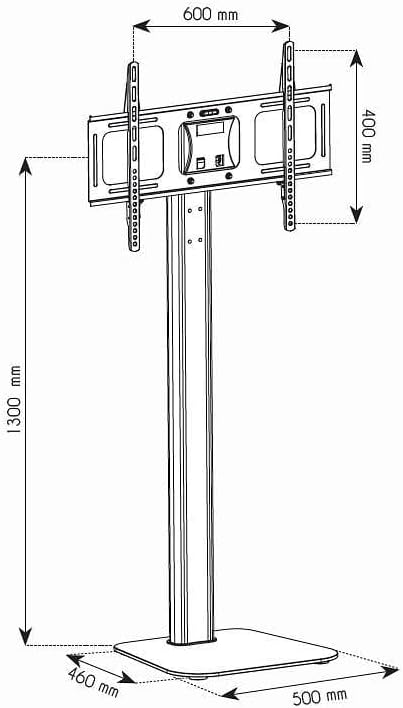 Techly ICA-TR11 Muurbeugel, Maximale VESA norm: VESA 75 x 75