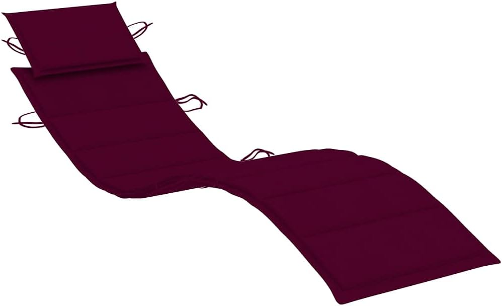 vidaXL Sunbeds 2 pcs with cushions solid acacia wood - QUORE