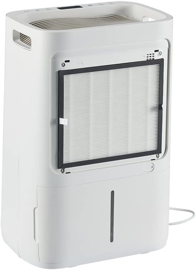 Luchtontvochtiger 20L in 24u,Kamerontvochtiger Luchtontvochtiger met HEPA & Actieve Kool 2in1 Voorfilter,Digitaal Display,Afvoerslang,was Drogen,Timer,Tegen Vocht,Schimmel(ALPHA-Q20)