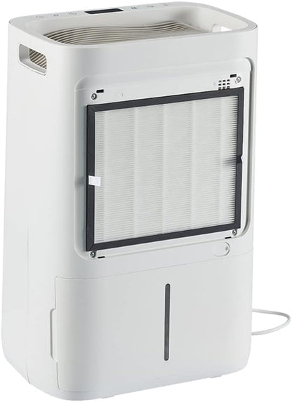 Luchtontvochtiger 20L in 24u,Kamerontvochtiger Luchtontvochtiger met HEPA & Actieve Kool 2in1 Voorfilter,Digitaal Display,Afvoerslang,was Drogen,Timer,Tegen Vocht,Schimmel(ALPHA-Q20)