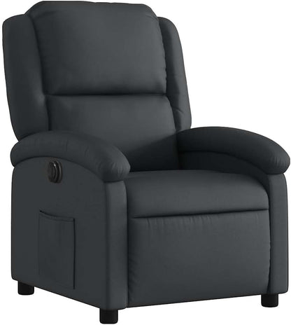 vidaXL Armchair electric adjustable genuine leather black, massage chair, recliner chair, recliner chair, recliner chair, recliner chair, recliner chair, sleeping chair