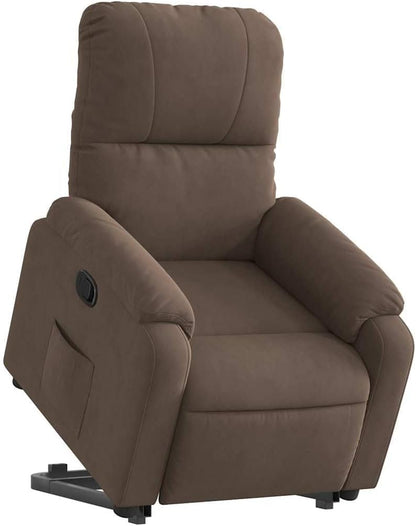 Relaxstoel Met Opstahulp – TV-Stoel – Ligstoel – Enkele Stoel – Relaxfauteuil – Elektrische Opstahulp – Microvezelweefsel – Verstelbare Rugleuning Tot 135°