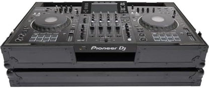 DJ-controllercase – Koffer – Flightcase – Transportkoffer – Beschermcase – Voor Grote DJ-Controller – Zwart/Zwart – 9 Mm Gelamineerd Multiplex – Afneembaar Laptopplatform