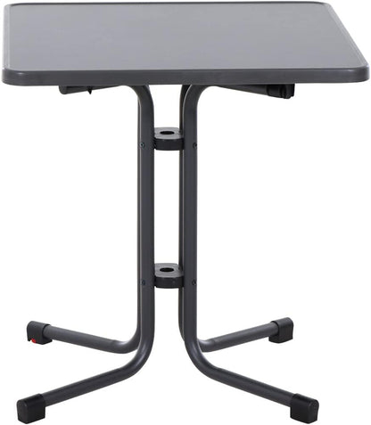 Siena Garden Paco klaptafel 67x67 mat antraciet staal/melamine